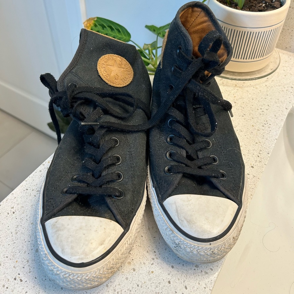 Converse Black and White High-Top Sneakers